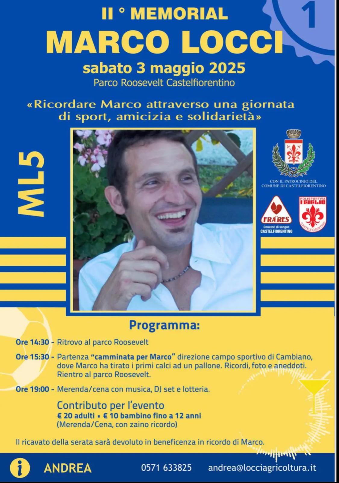 La locandina dell'iniziativa