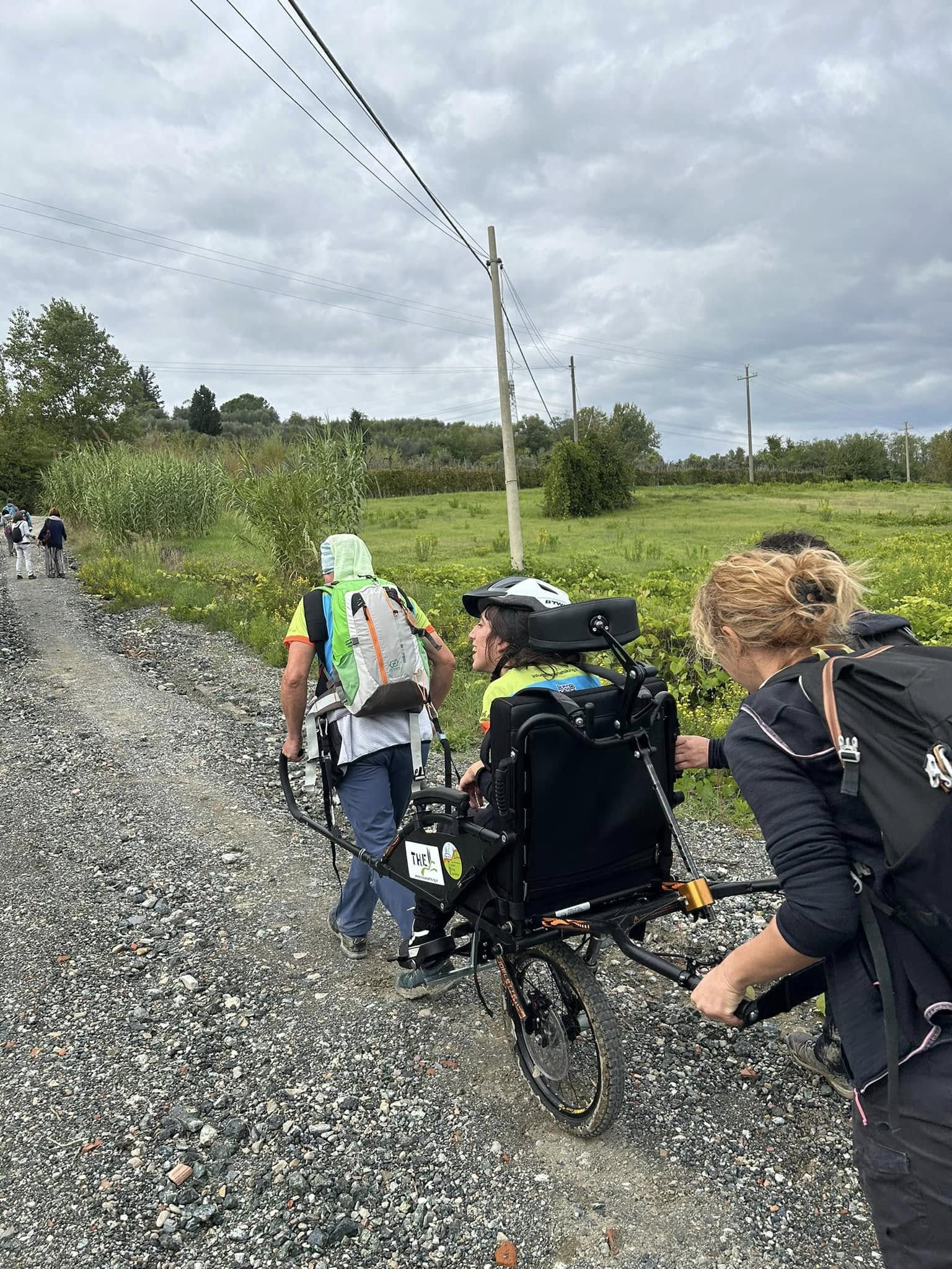 una delle Joelette utilizzate da Toscana Hiking Experience