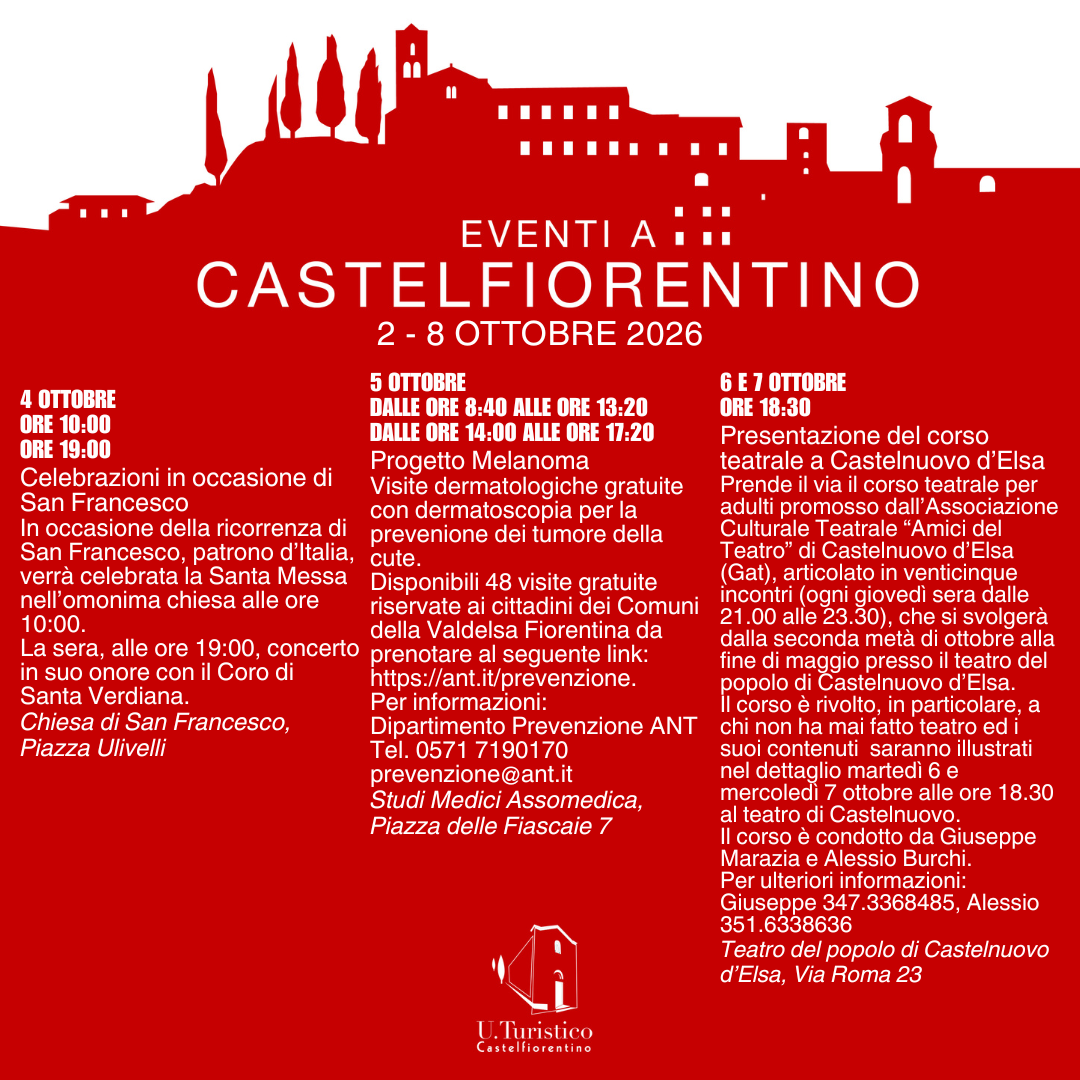 Newsletter Eventi a Castelfiorentino 2 - 8 ottobre 2026 - Pag. 3