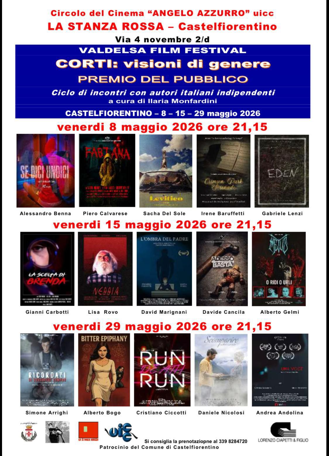 Il programma delle proiezioni