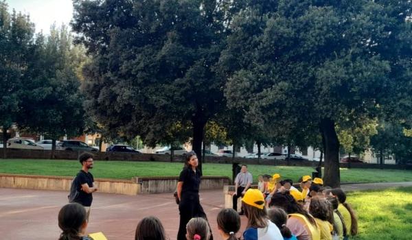 Immagine di uno degli incontri degli studenti con Sindaca e Assessore all'Ambiente