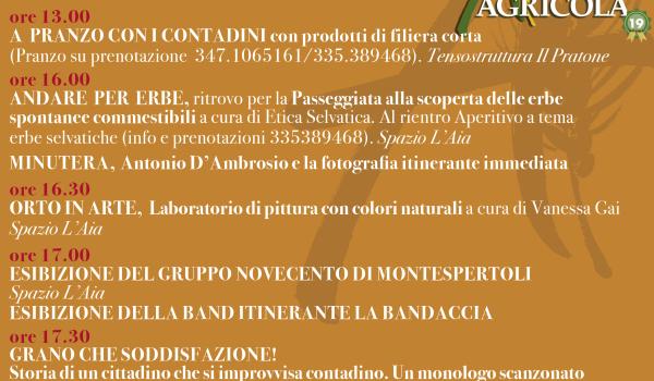 Programma domenica 4 maggio