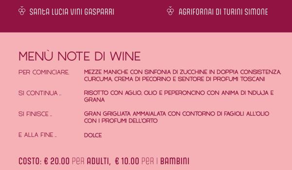 Menu e degustazioni