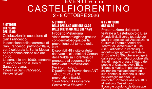 Newsletter Eventi a Castelfiorentino 2 - 8 ottobre 2026 - Pag. 3