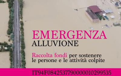 Locandina raccolta fondi per emergenza alluvione