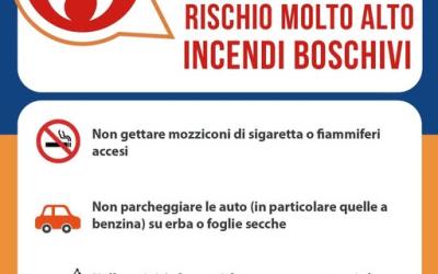 Allerta rischio incendi MOLTO ALTO