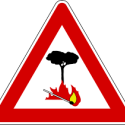 Logo pericolo incendi