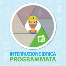 Logo interruzione idrica programmata